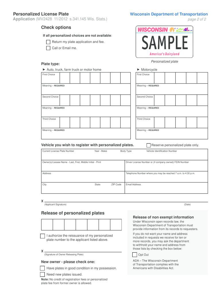  Wis Mv2428 Form 2015