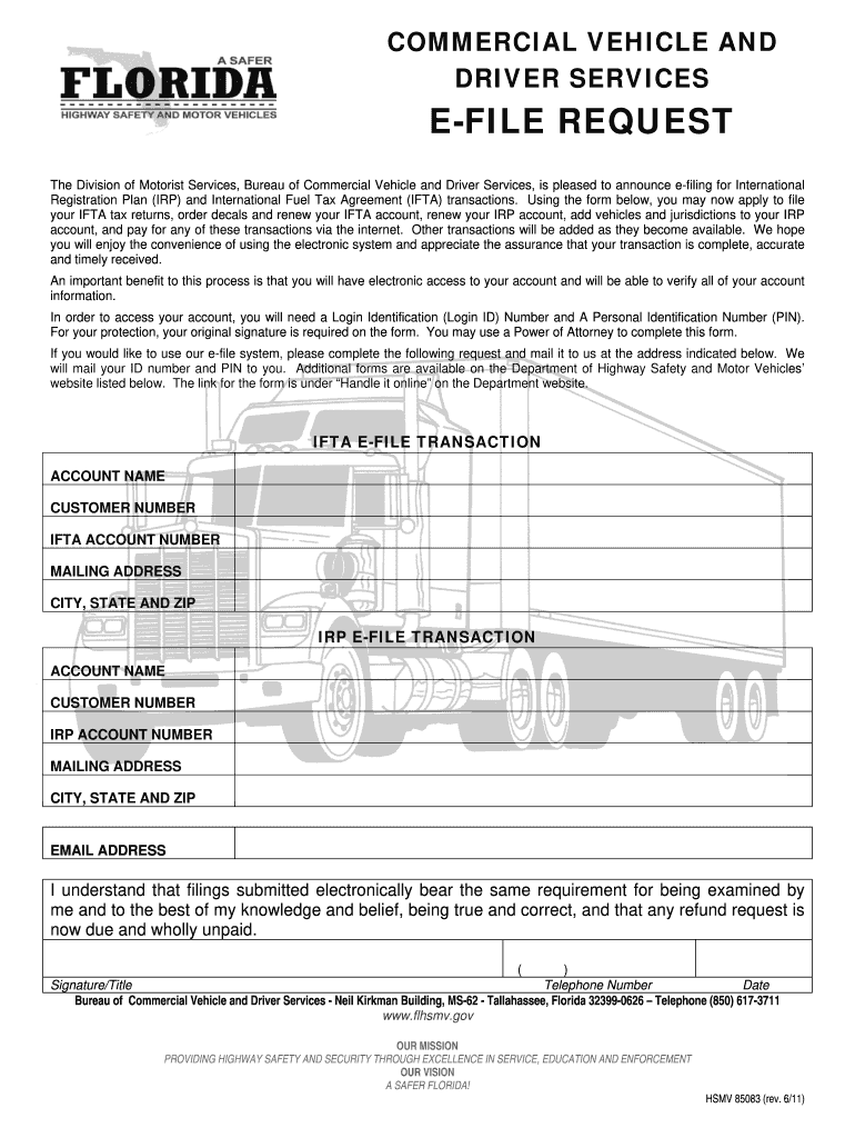 Hsmv 85083 Form