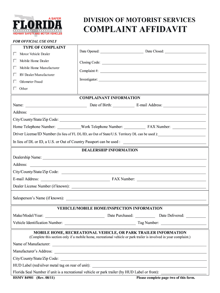  84901  Form 2011