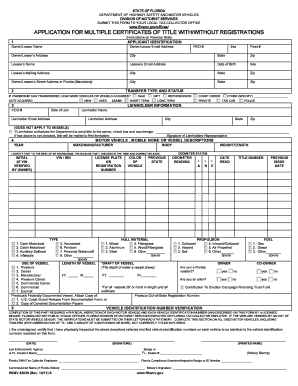 Application Certificates Title Without  Form