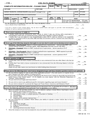 Printable Nebraska Dmv Data Form