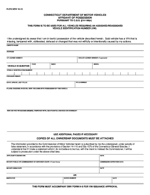 Affidavit Connecticut 14 149 E Form