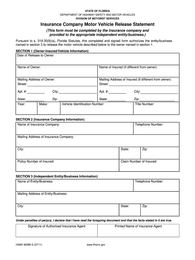 Hsmv 82089  Form