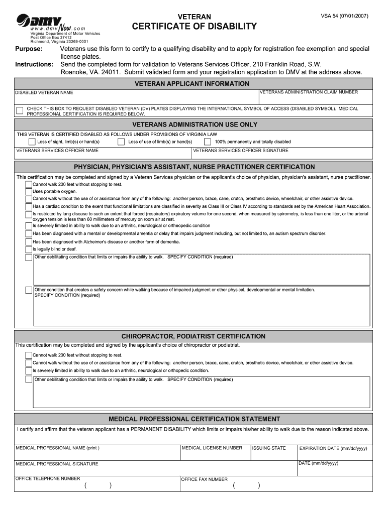 Vsa 54  Form