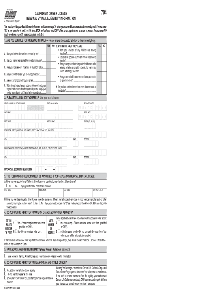  Michigan Motor Vehicles License Renewal Forms for Macular Degeneration 2019