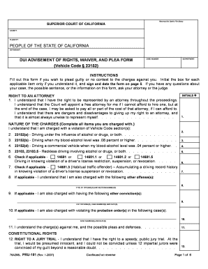 Pru Forms in California