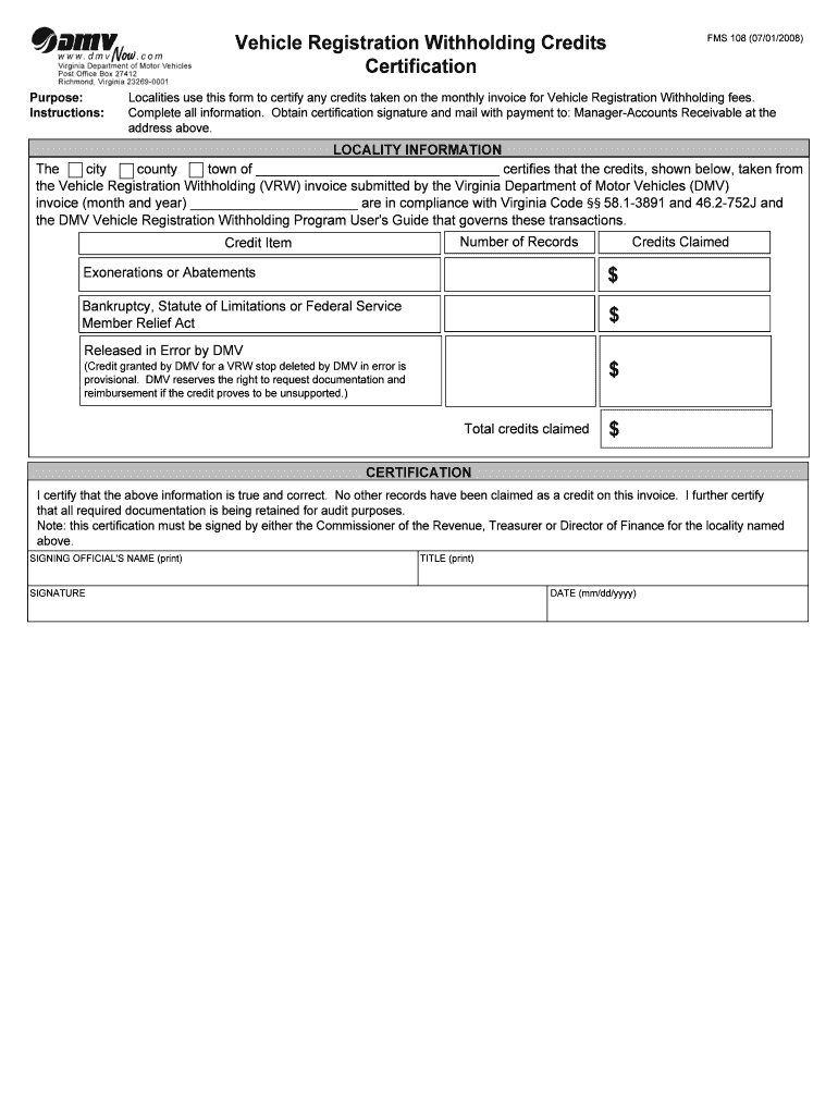 Dmv Form Fms1