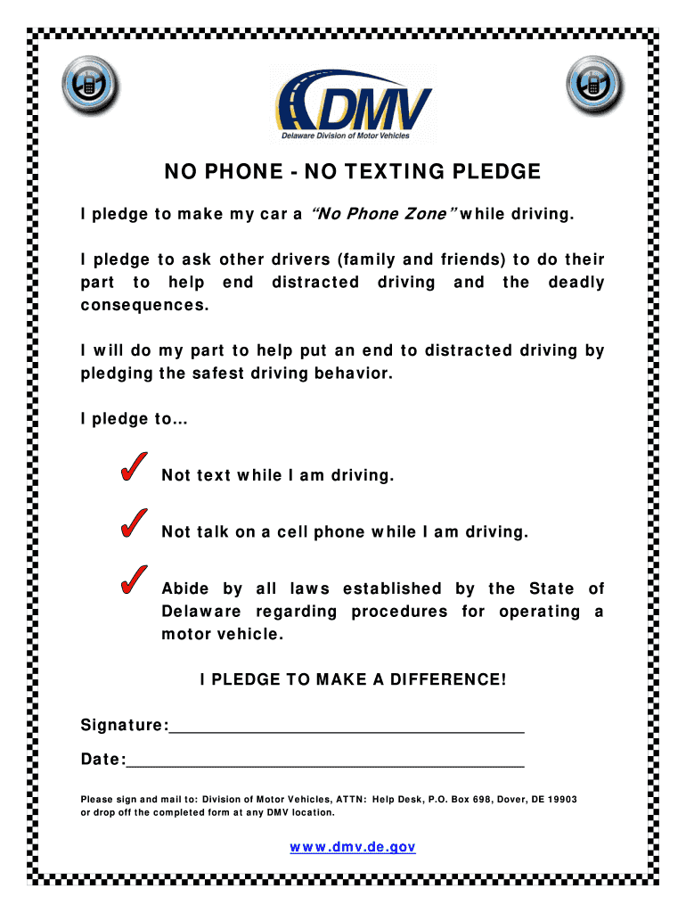 Delaware No Phone  Form