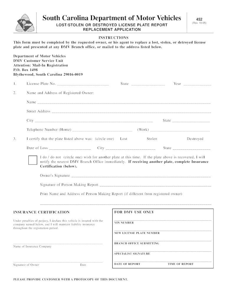 Get and Sign Fill Out Form 452 Dmv Online 2015-2022