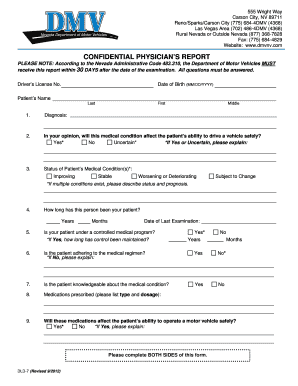 Dmv Physician Reporting Form California