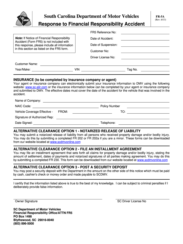  Where to Fax Sc Form Fr 5a 2013-2024