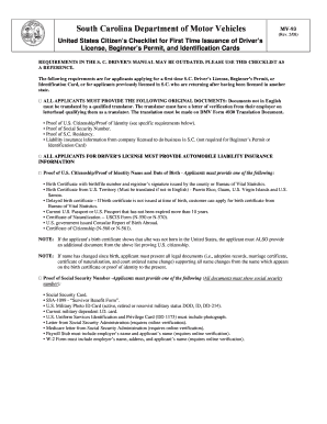 Scdmv Form Mv 93