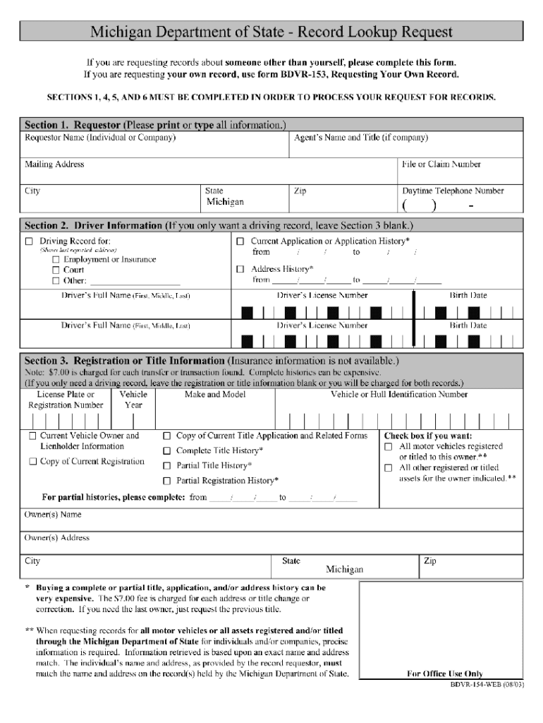 Get and Sign Bdvr 154 Form 2013