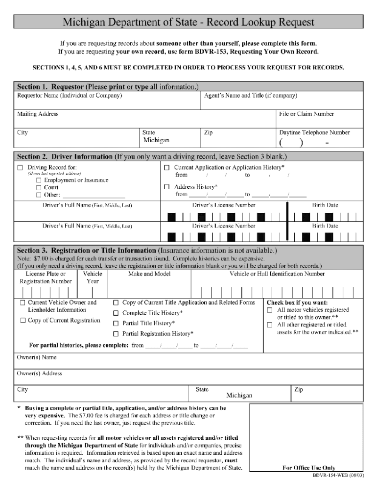  Bdvr 154 Form 2013