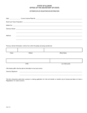 Secretary of State Office  Form