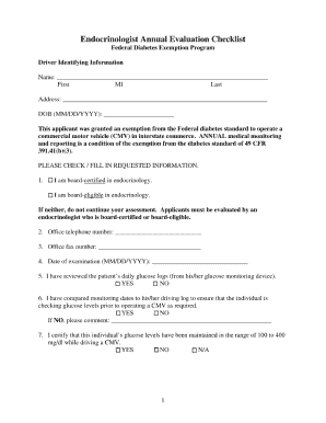 Dot Diabetes Waiver Form