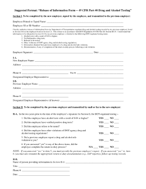 Dot Release Form