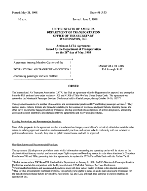 Iata Resolution 780  Form