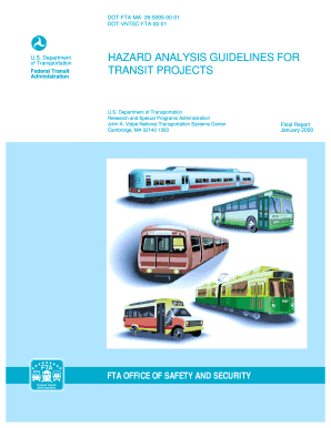 Hazard Analysis Guidelines for Transit Projects Form