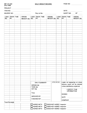 Weight Form