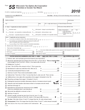 Wisconsin Form 5s