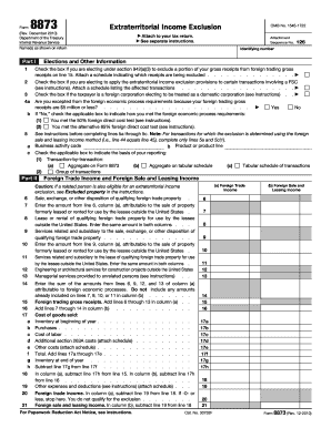 Form 8873