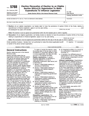 Irs Form 5768 Printable Form PDF