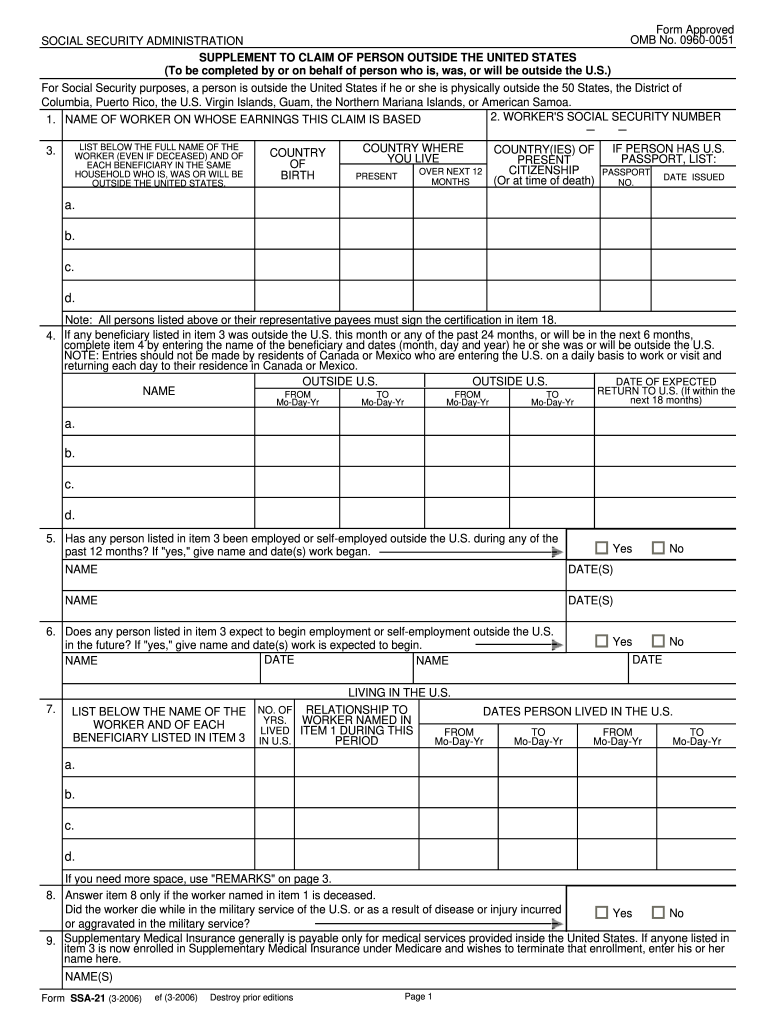  21 Form 2006