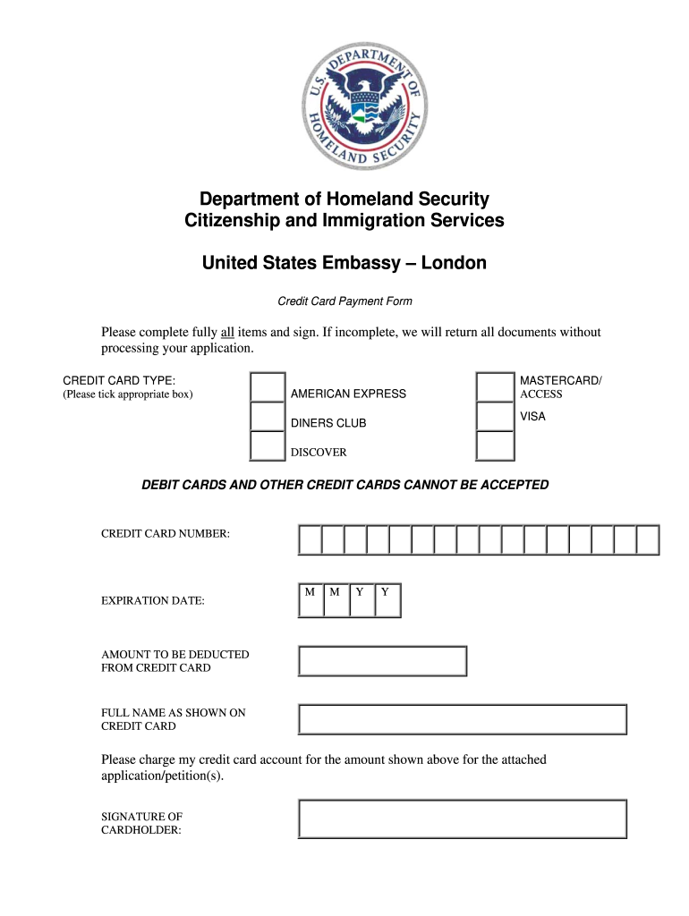 Home Land Security Forms