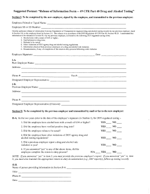 49 Cfr Part 40  Form