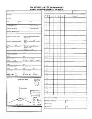 Epa Method 9 Form