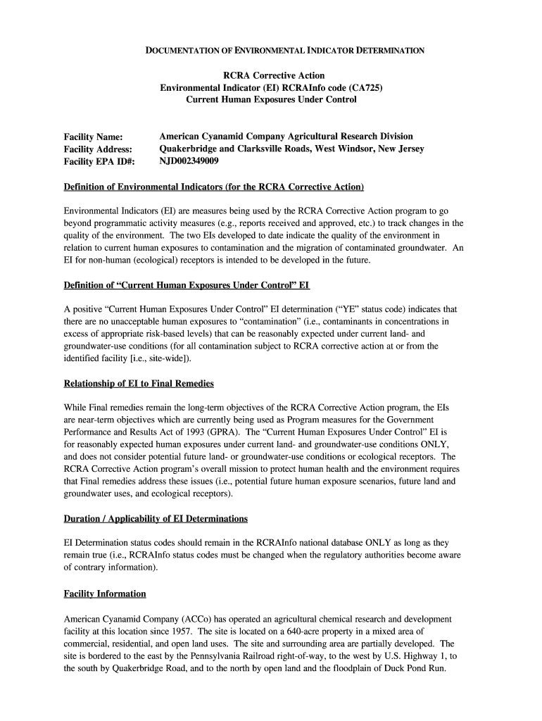 Wyeth Holdings Corporation Contamination Form