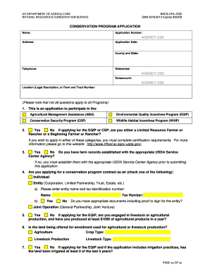 Nrcs Cpa 1200 Fillable Form