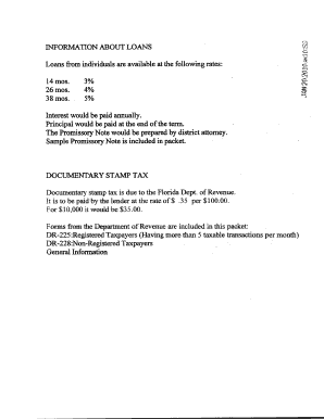 Promissory Note PDF Form