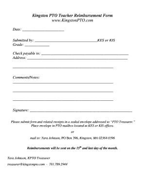 Pto Reimbursement Form