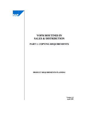 Vofm Routines in Sales &amp; Distribution Part 5 Form