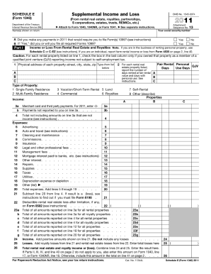 Schedule e form - fill out and sign printable pdf template | signnow