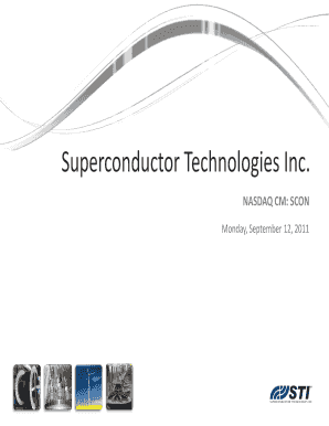 Superconductor Technologies Inc Case Study  Form