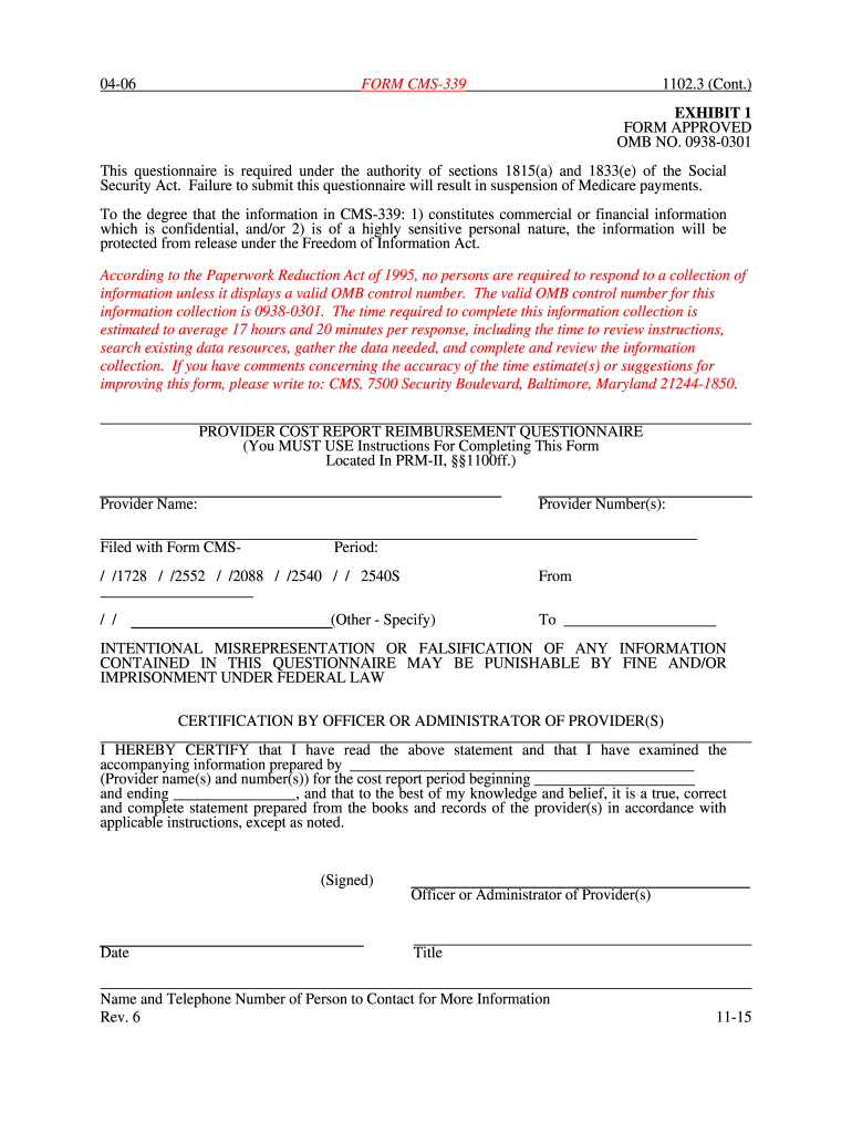  Form 339 2006-2024