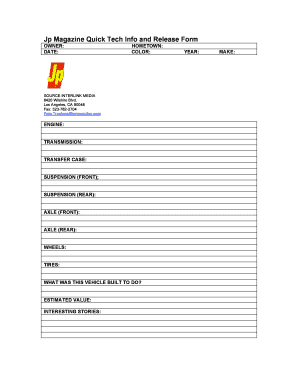 Jpmagazine Tech Form to Write