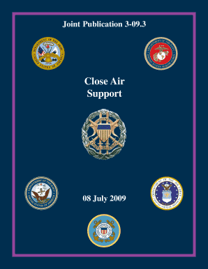 Jp 3 09 3 Close Air Support 10 June PDF  Form