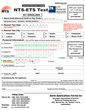 Nts Challan Form