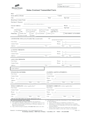 Homesteps Sales Transmittal Form