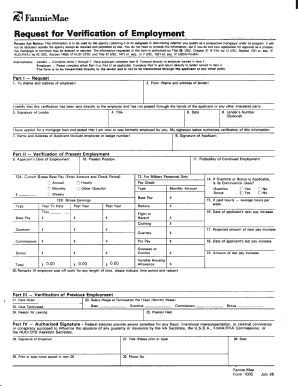 Fannie Mae Form 1005