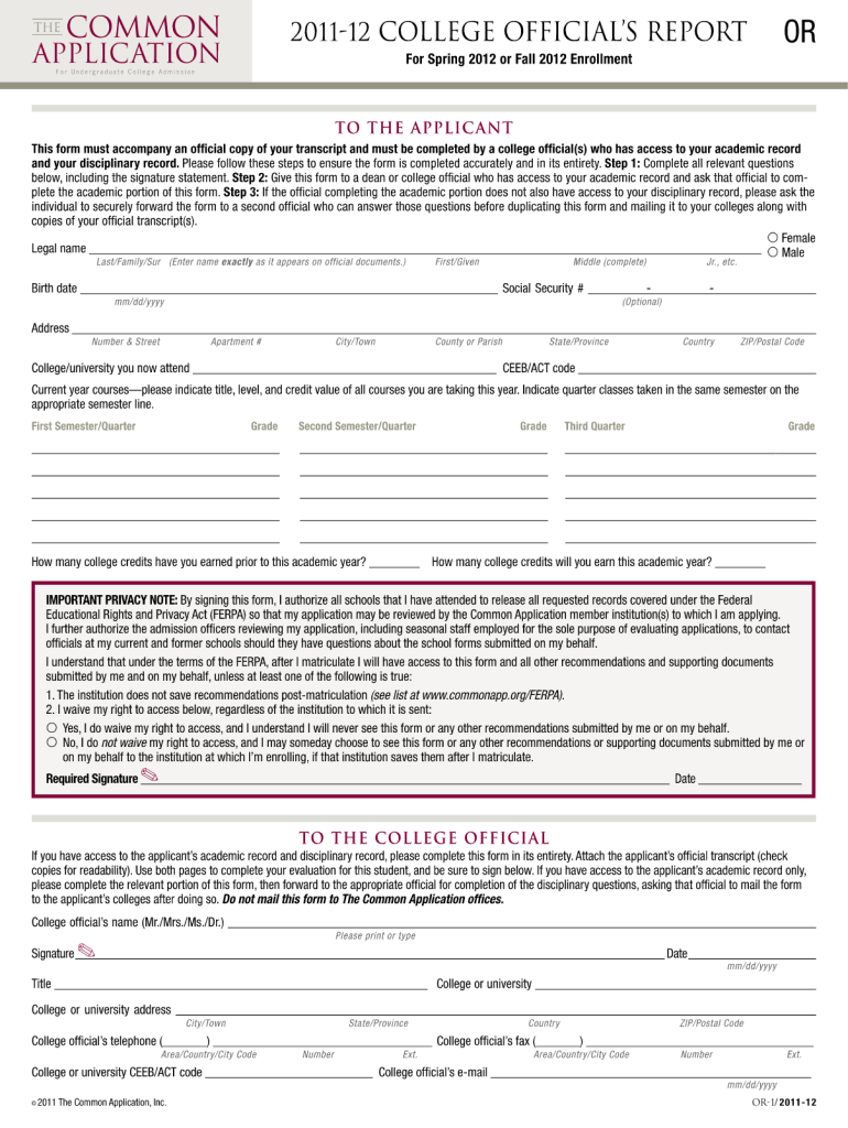 Common App Teacher Evaluation Form PDF