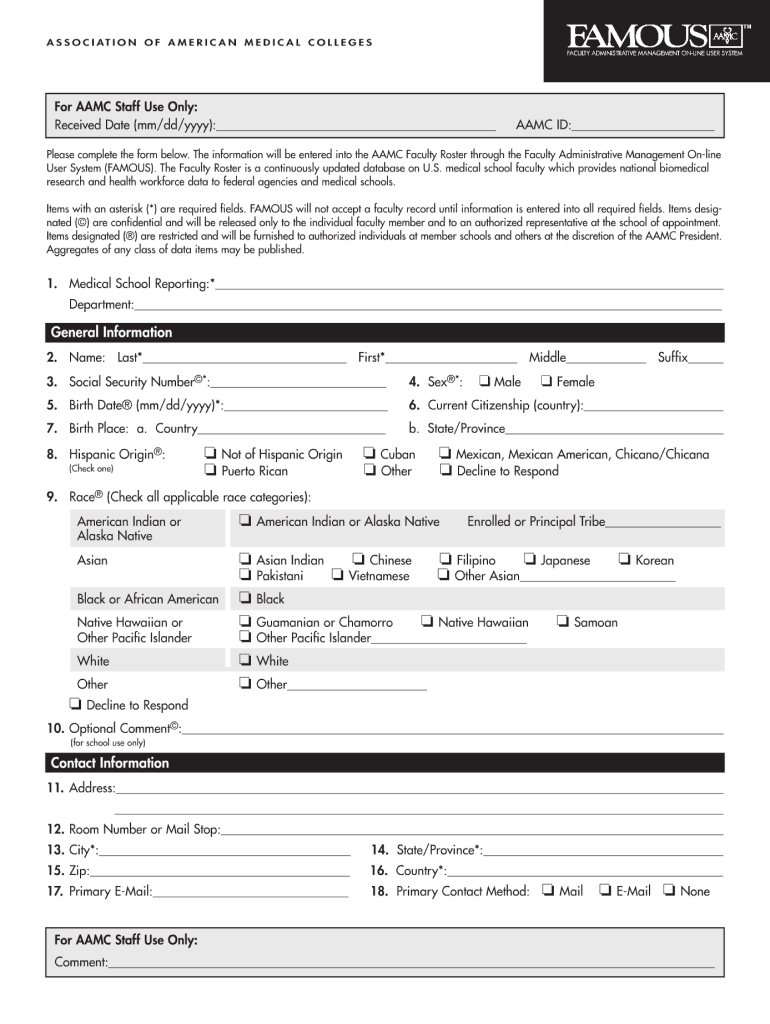 Immunization Form Aamc Question