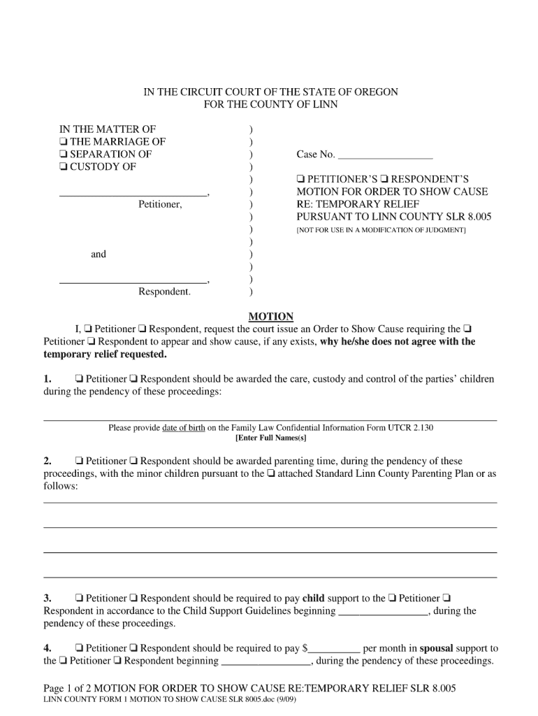 Motion for Appointment of Counsel Form