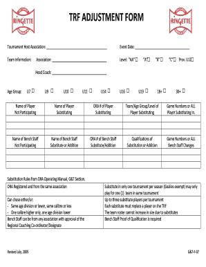 Trf Form - Fill Out and Sign Printable PDF Template | signNow
