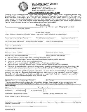 Charlotte County Utilities Forms