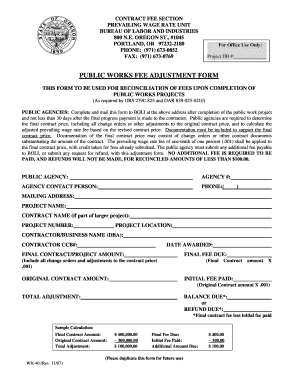 Boli Oregon Prevailing Wage Form Fillable